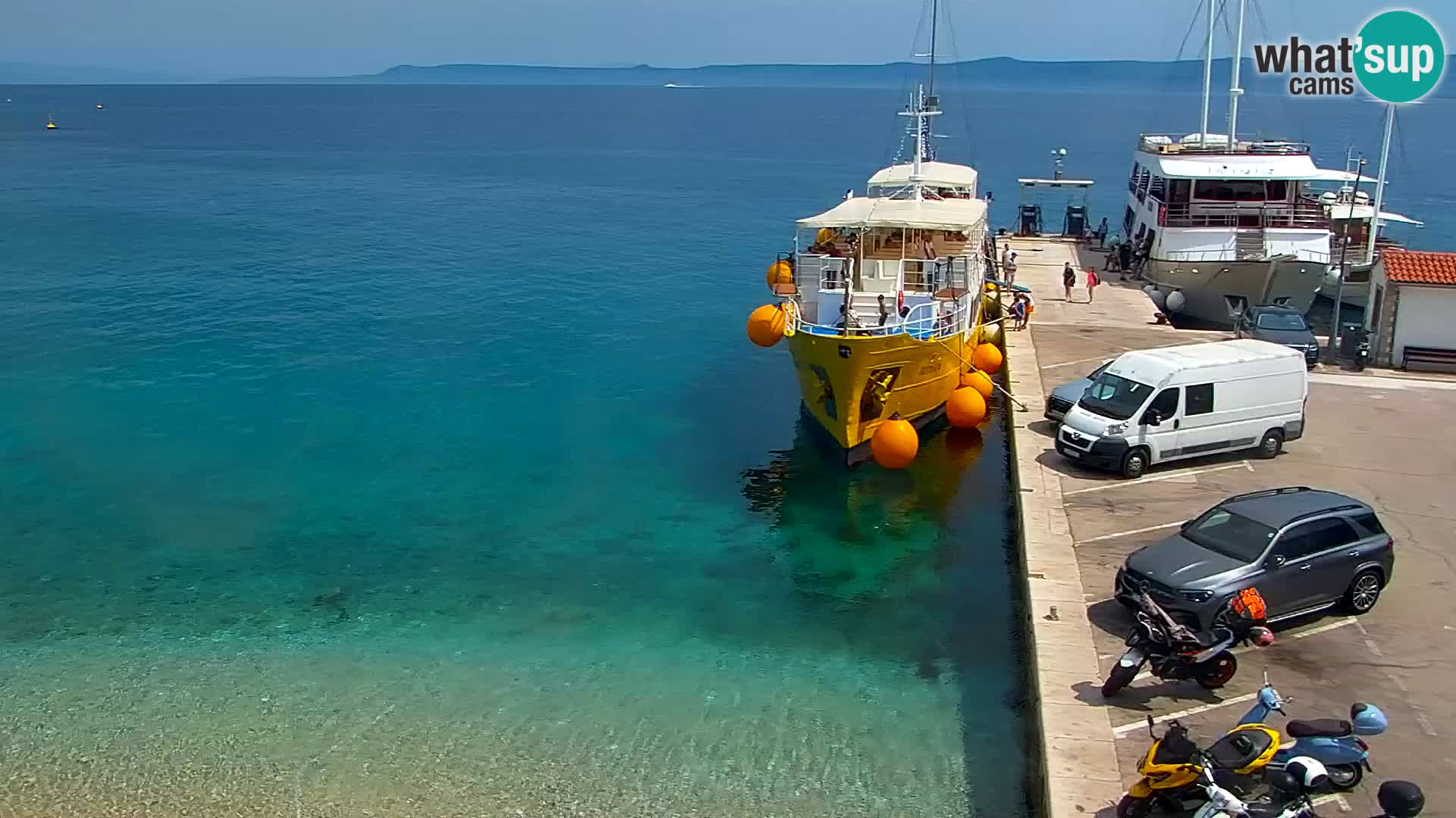 Webcam Bol Centre-Ville & Marina – Vue en direct depuis Bol, île de Brač