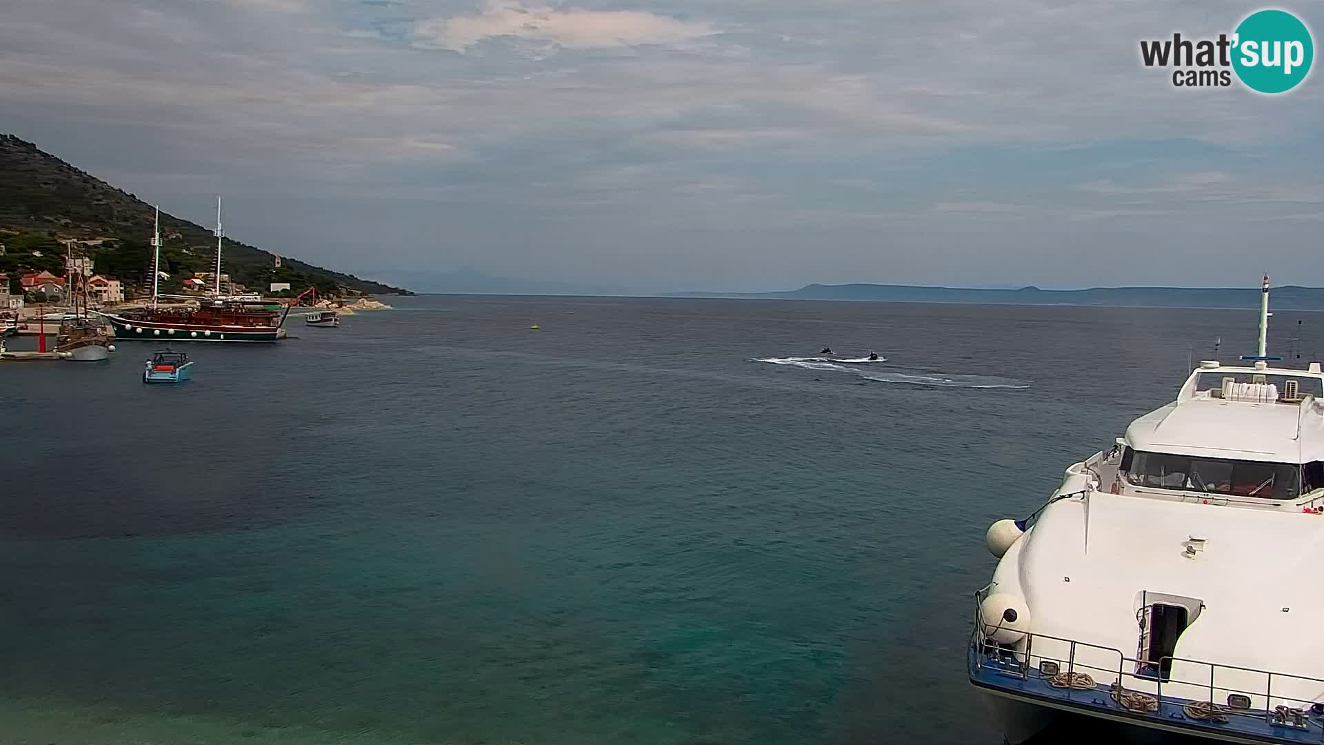 Webcam Bol Centre-Ville & Marina – Vue en direct depuis Bol, île de Brač