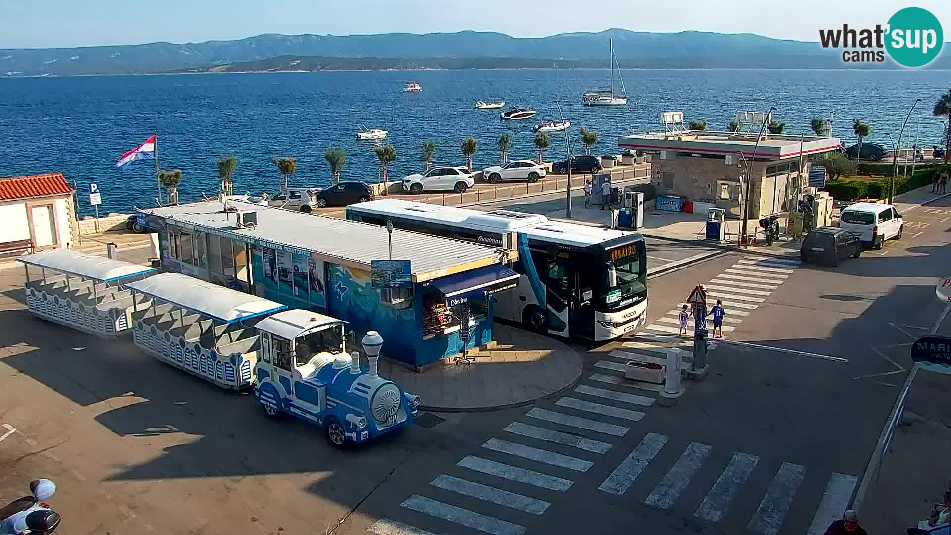 Webcam Bol centre-ville & marina – Vue en direct depuis Bol, île de Brač