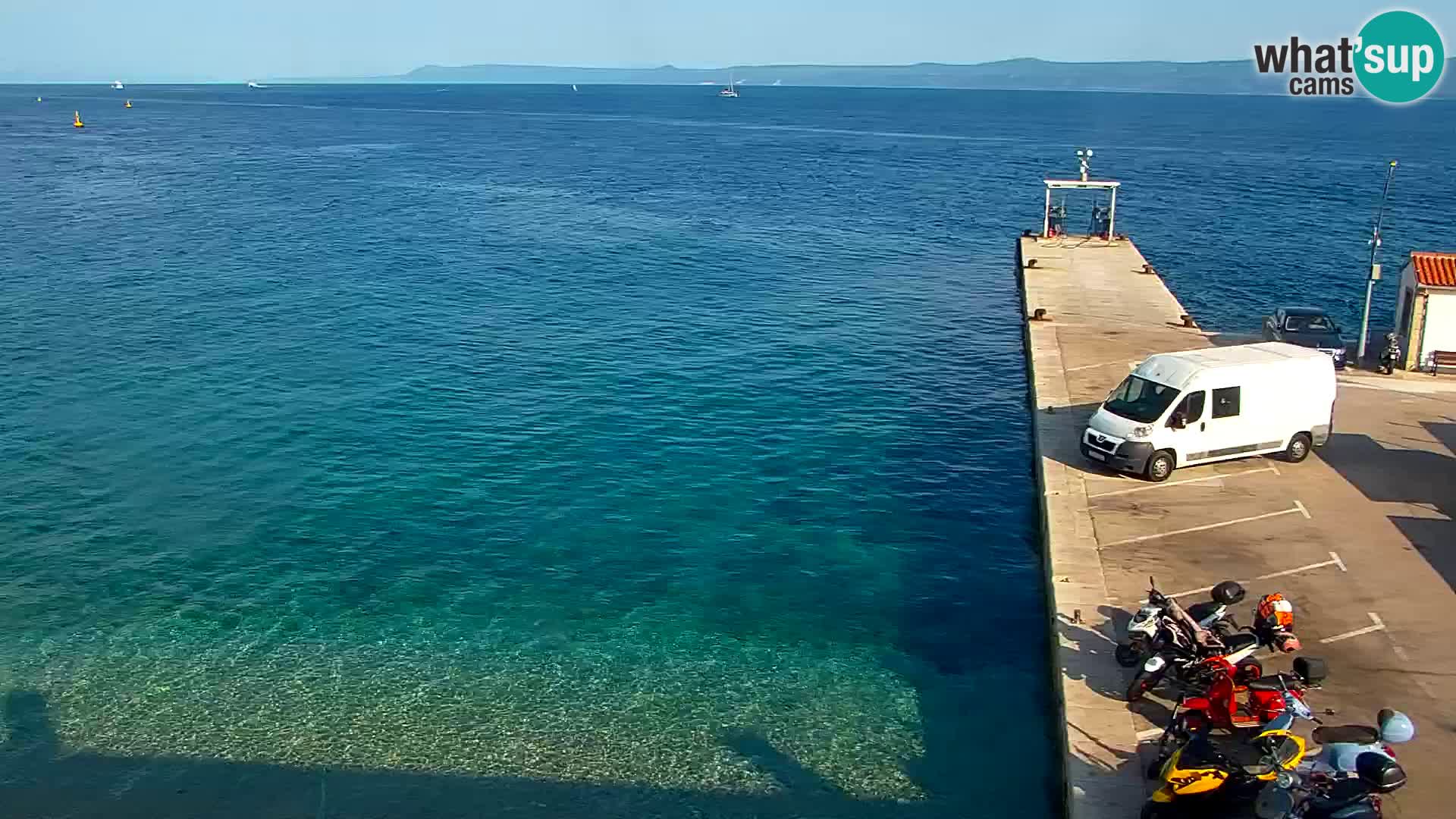 Webcam Bol centre-ville & marina – Vue en direct depuis Bol, île de Brač