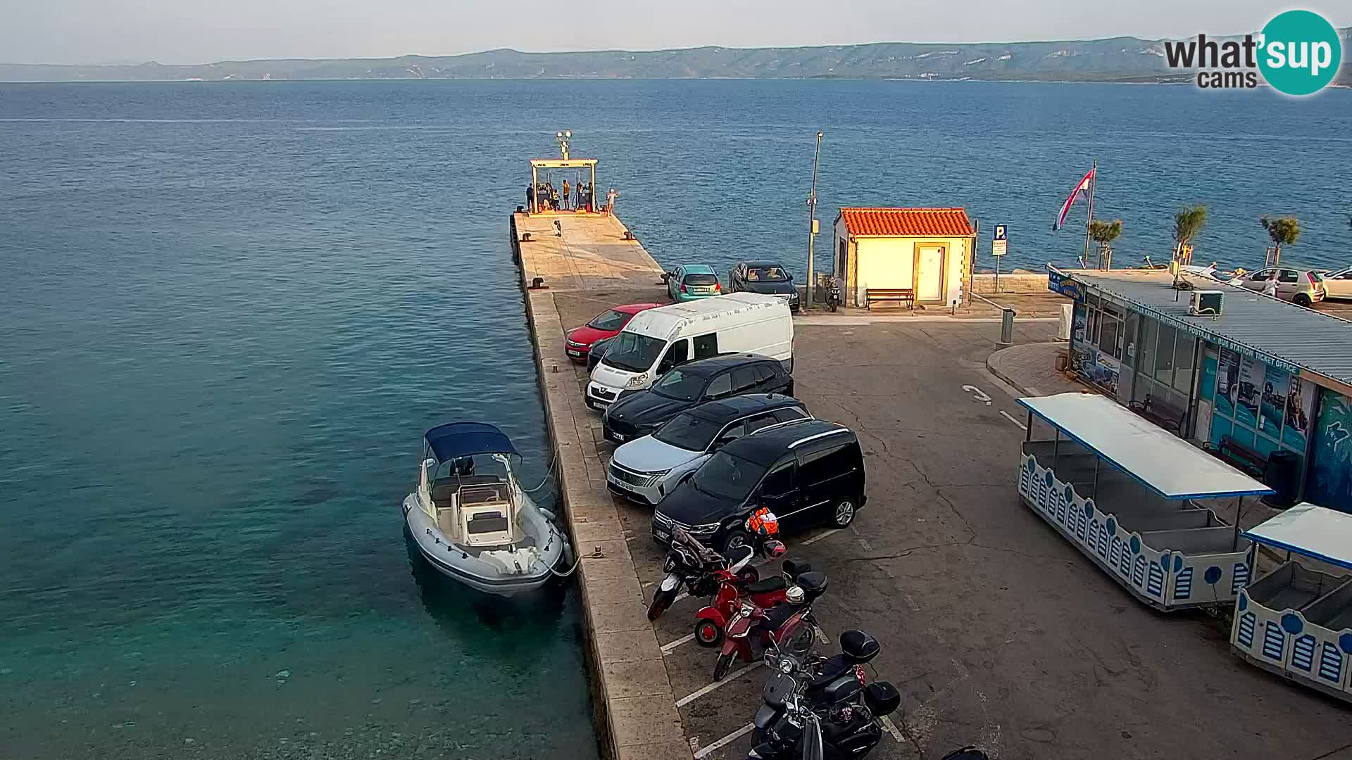 Webcam Bol Centre-Ville & Marina – Vue en direct depuis Bol, île de Brač