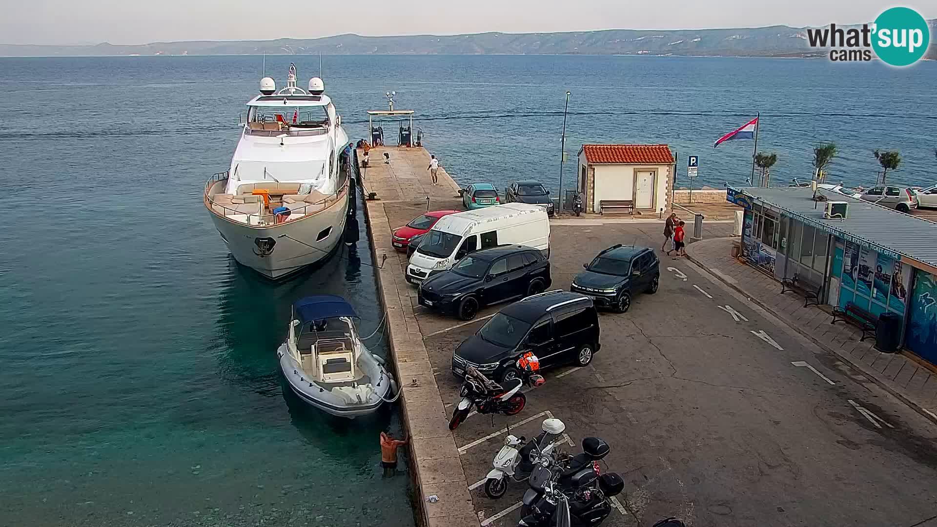 Webcam Bol Centre-Ville & Marina – Vue en direct depuis Bol, île de Brač