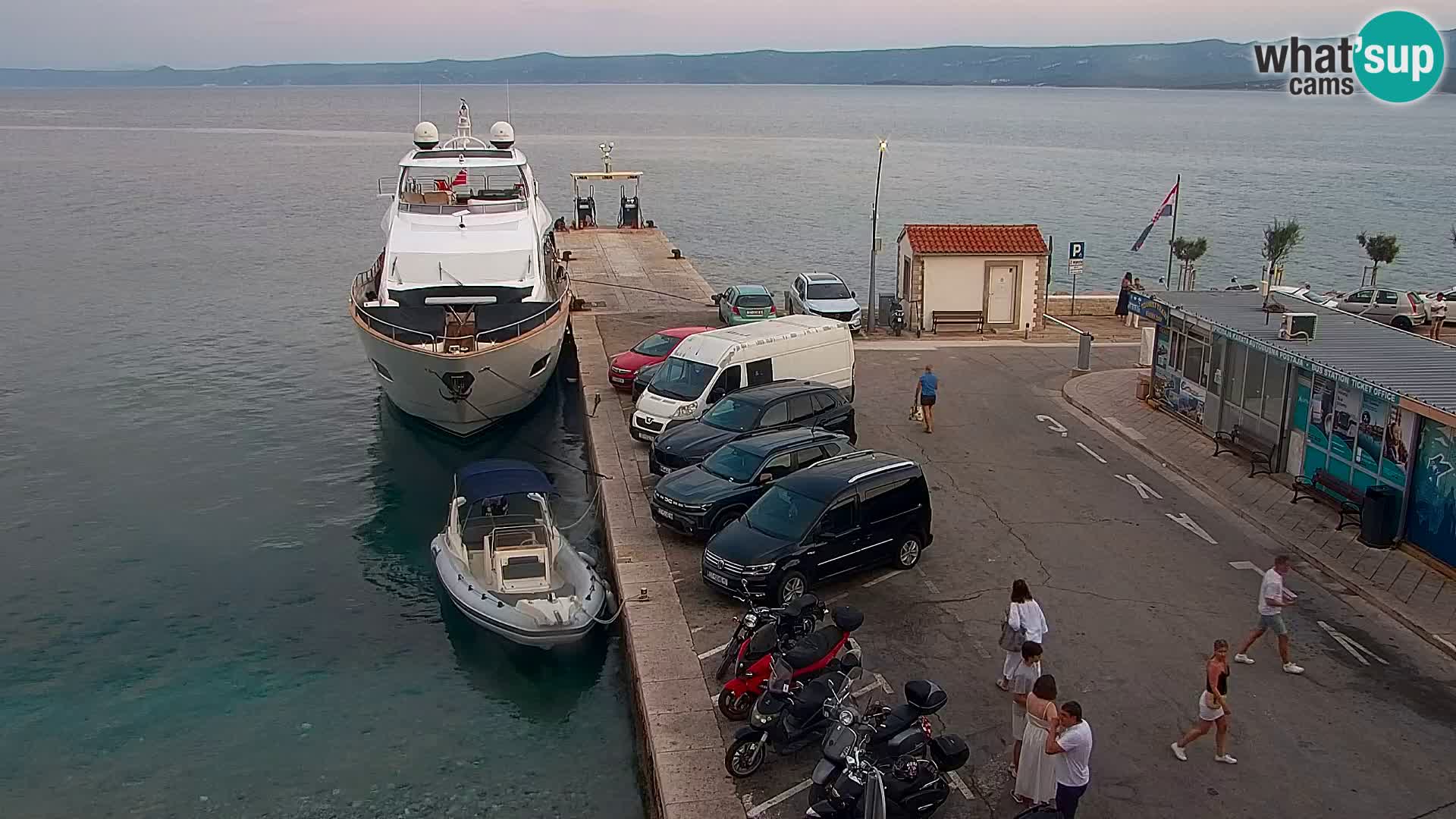 Webcam Bol centre-ville & marina – Vue en direct depuis Bol, île de Brač