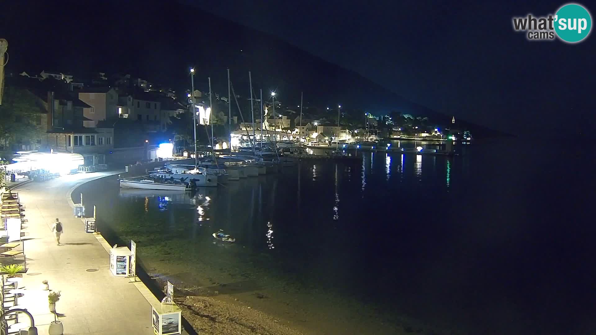 Webcam Bol centre-ville & marina – Vue en direct depuis Bol, île de Brač