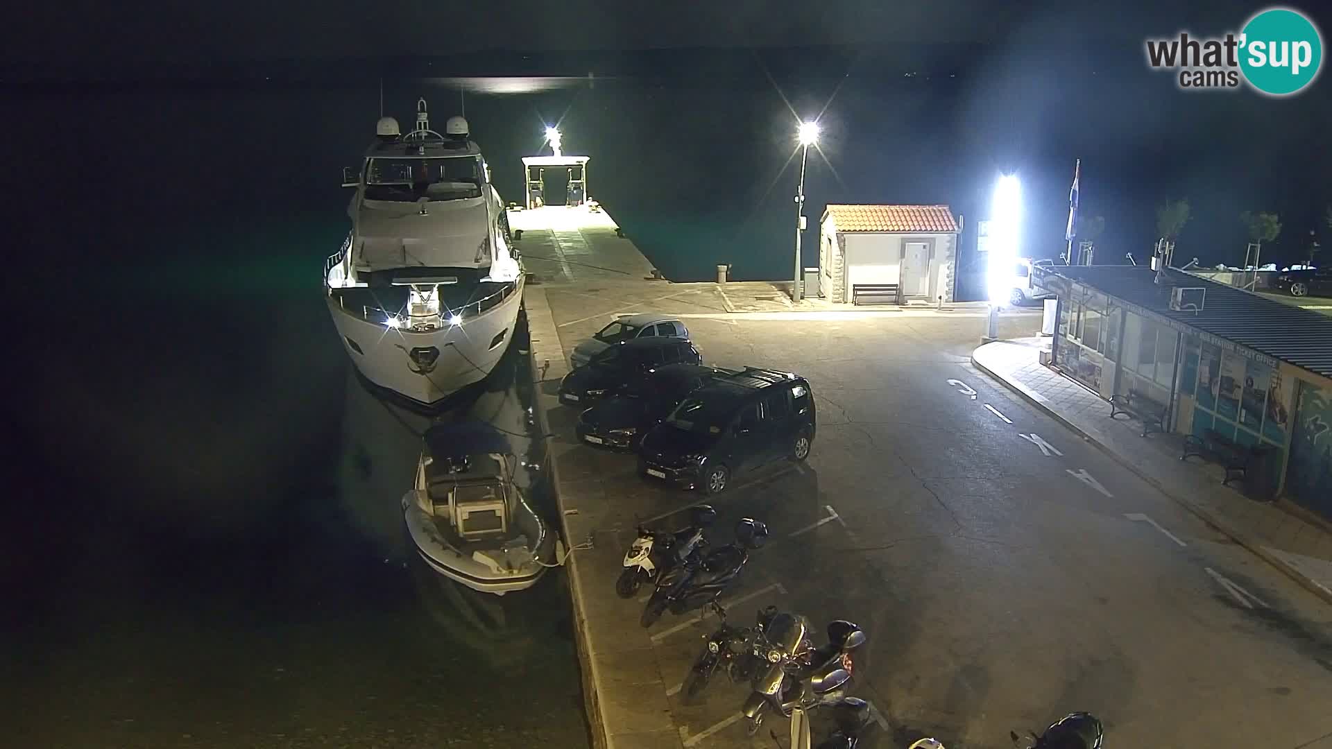 Spletna kamera Bol – Center mesta in marina v živo