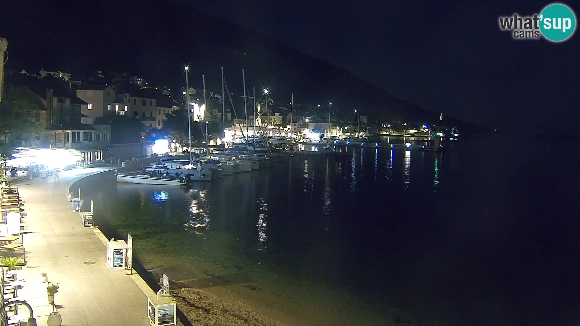 Webcam Bol centre-ville & marina – Vue en direct depuis Bol, île de Brač