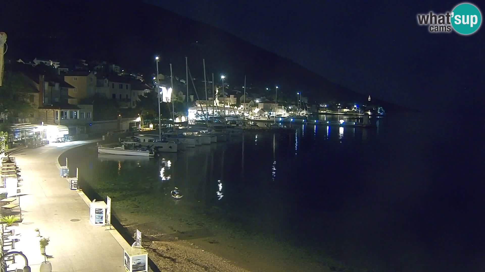 Webcam Bol Centre-Ville & Marina – Vue en direct depuis Bol, île de Brač