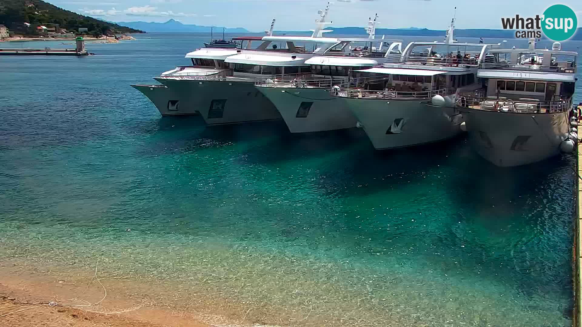 Webcam Bol Hafen & Ortszentrum – Liveblick aus Bol auf der Insel Brač