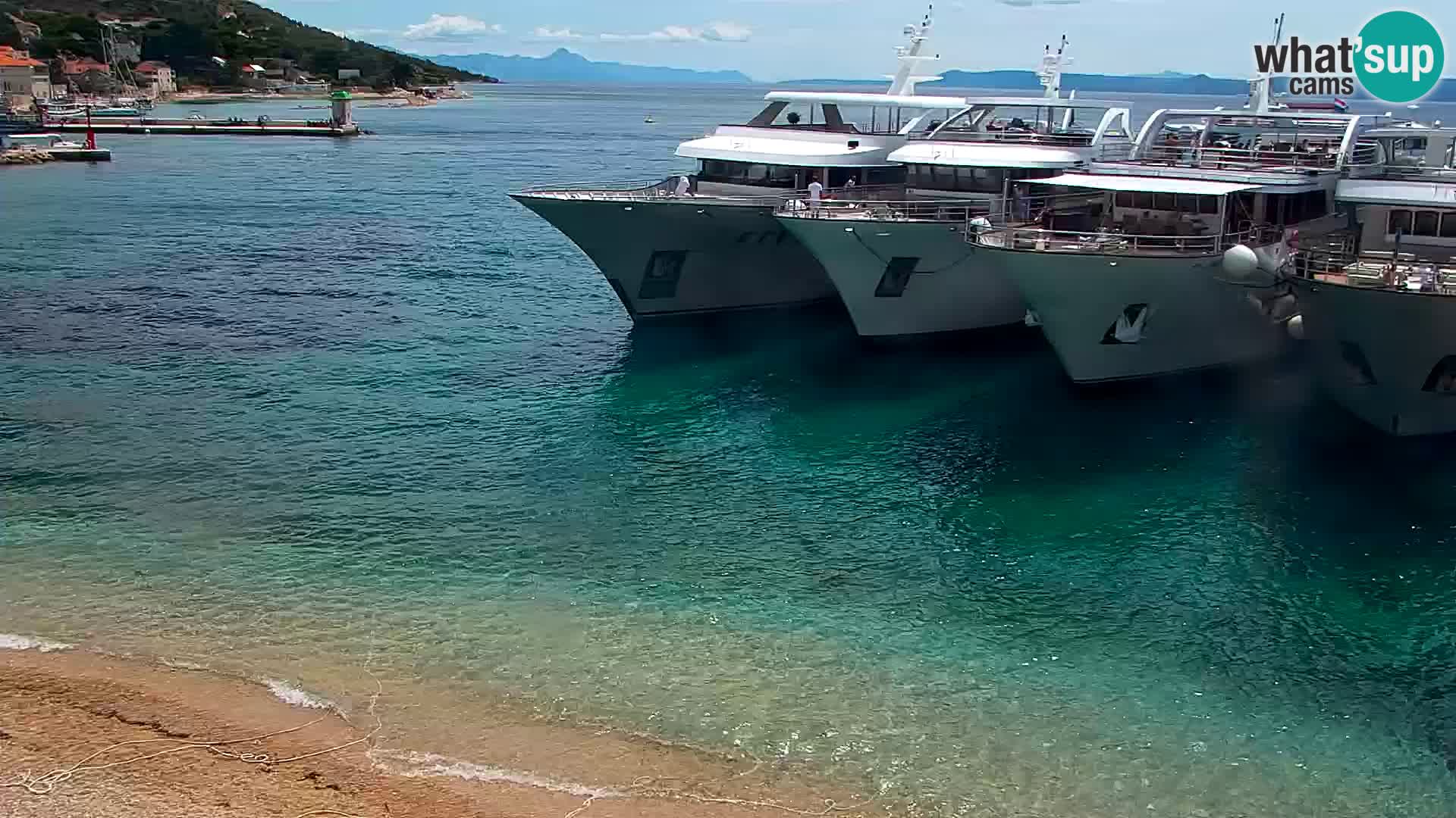 Webcam Bol Hafen & Ortszentrum – Liveblick aus Bol auf der Insel Brač