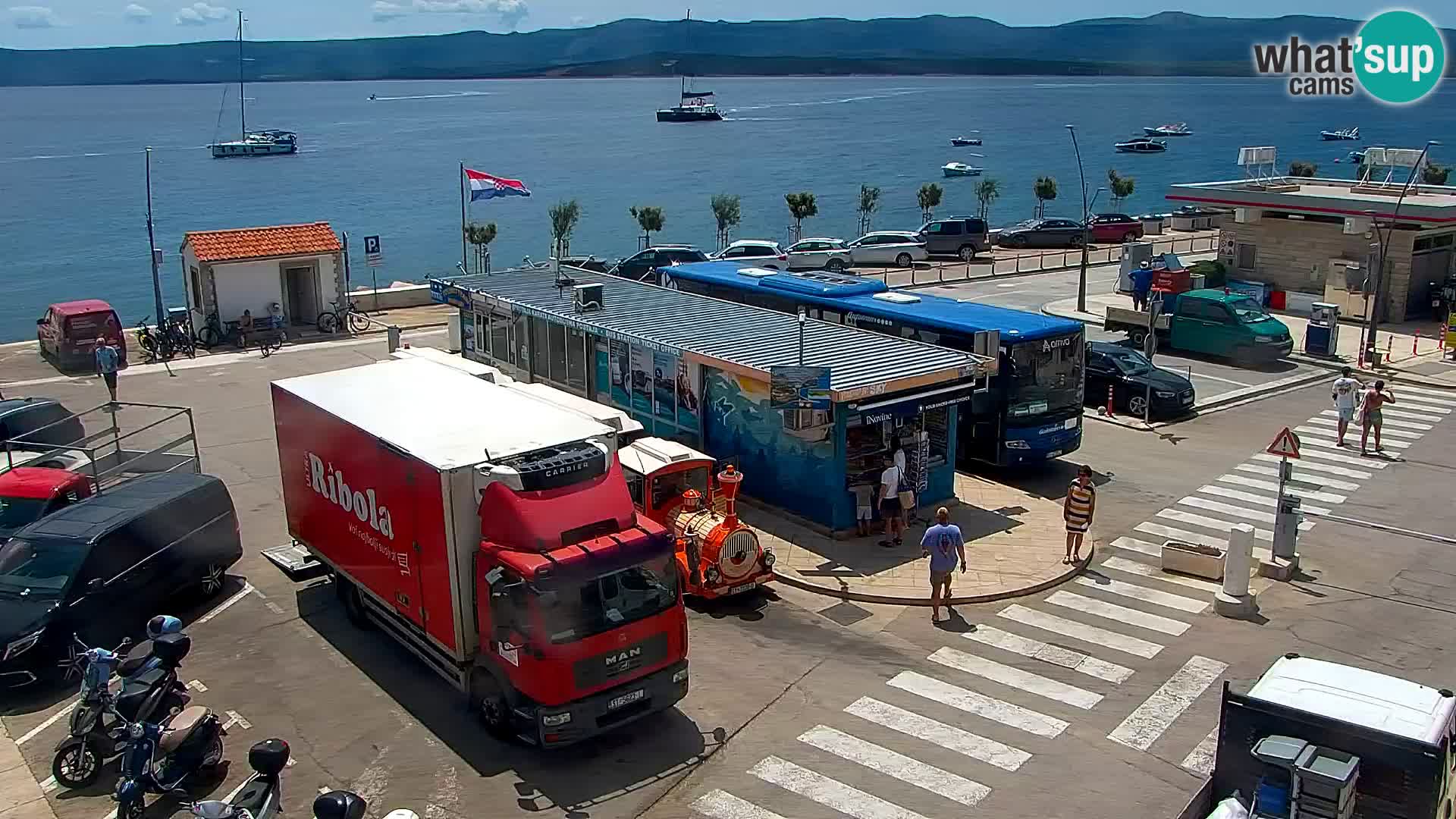 Webcam Bol Centre-Ville & Marina – Vue en direct depuis Bol, île de Brač
