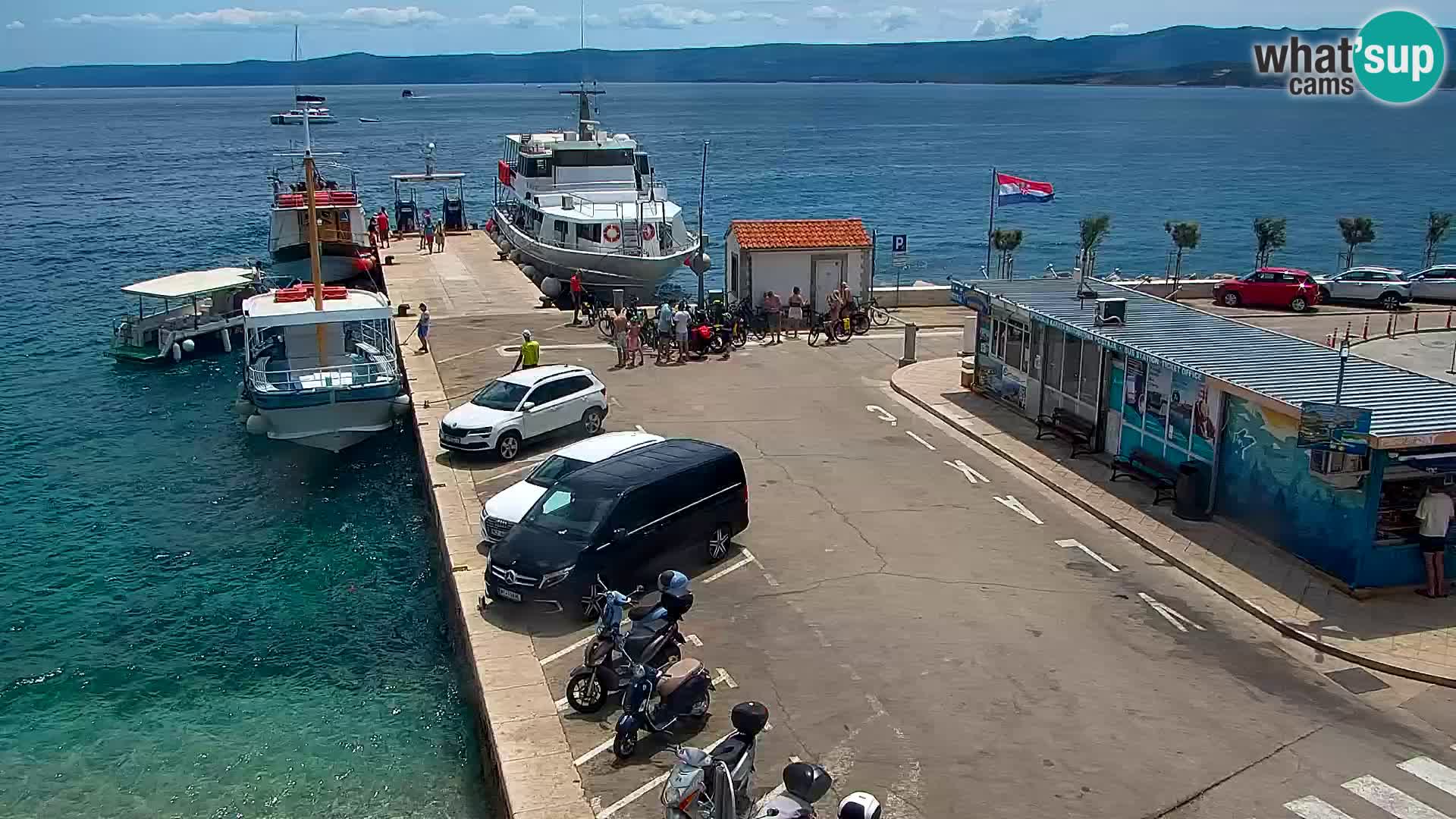 Webcam Bol Centre-Ville & Marina – Vue en direct depuis Bol, île de Brač