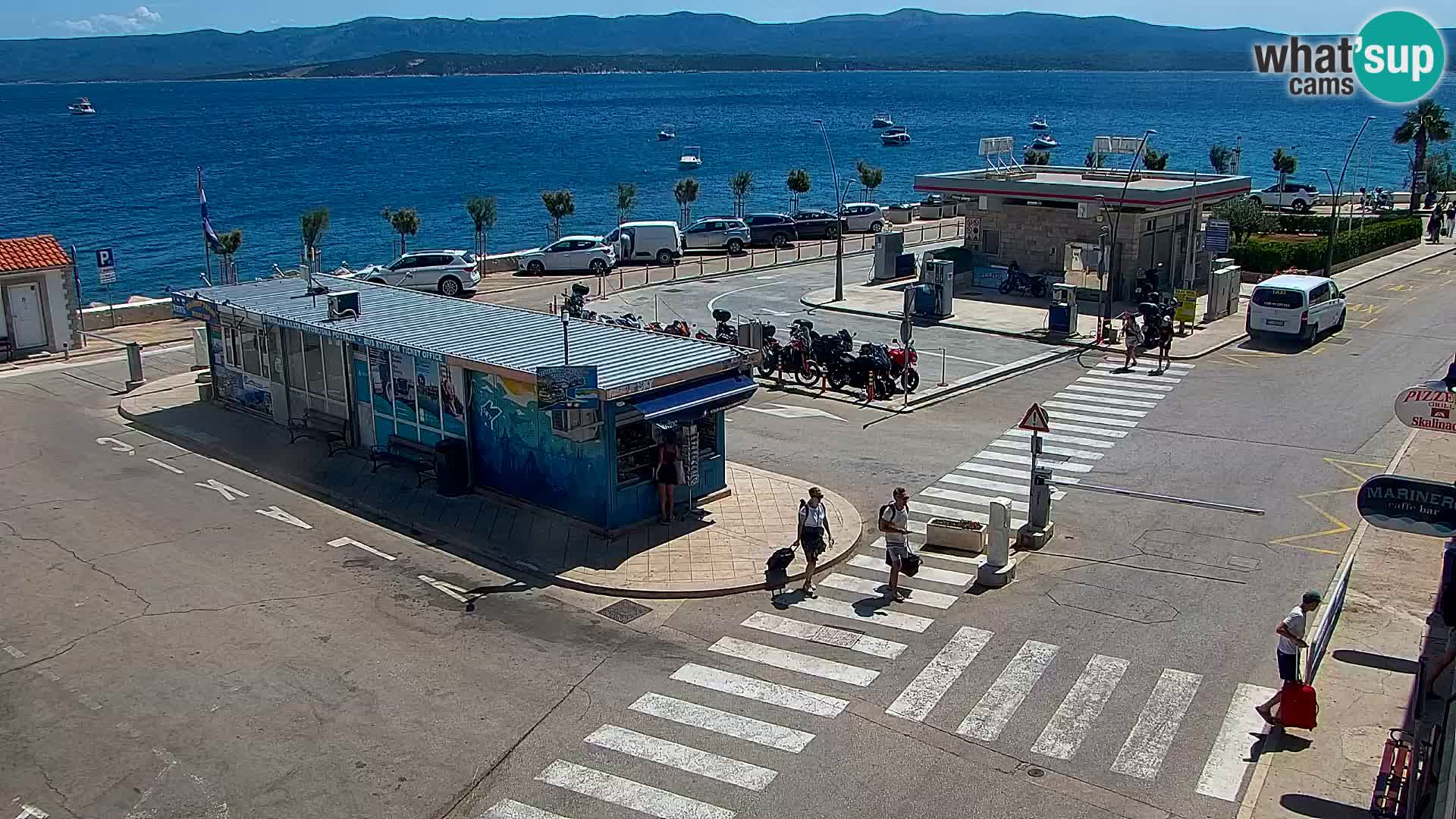 Webcam Bol centre-ville & marina – Vue en direct depuis Bol, île de Brač