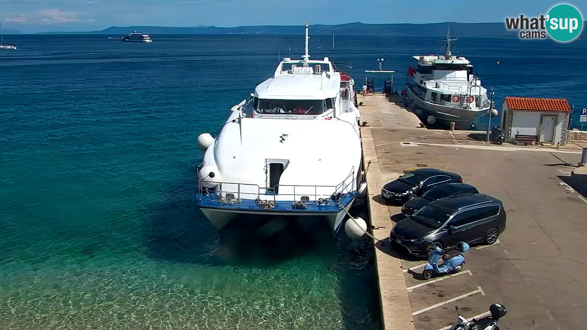 Webcam Bol Centre-Ville & Marina – Vue en direct depuis Bol, île de Brač