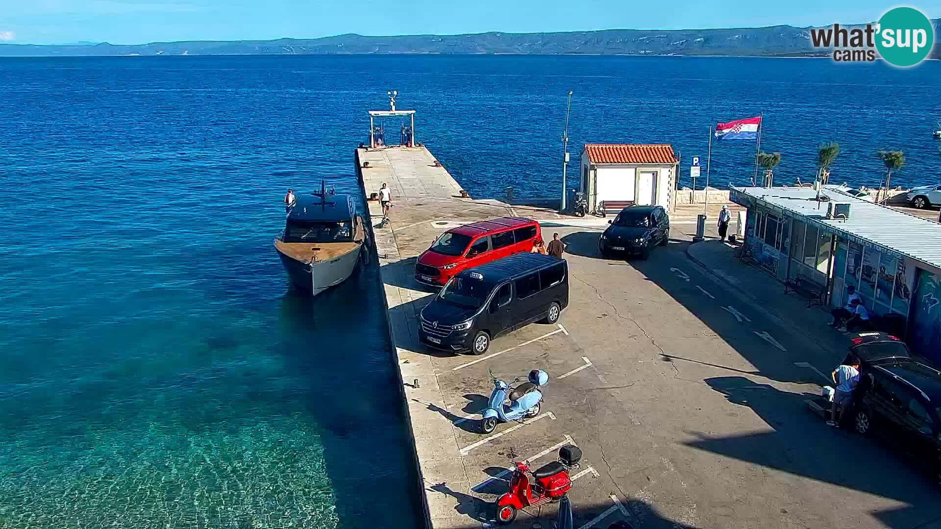 Webcam Bol Centre-Ville & Marina – Vue en direct depuis Bol, île de Brač