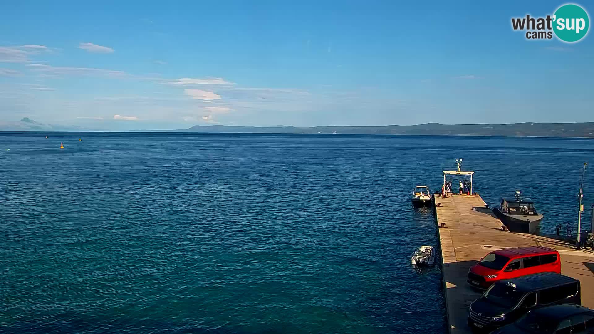 Webcam Bol Centro e Marina – Vista live dal porto di Bol