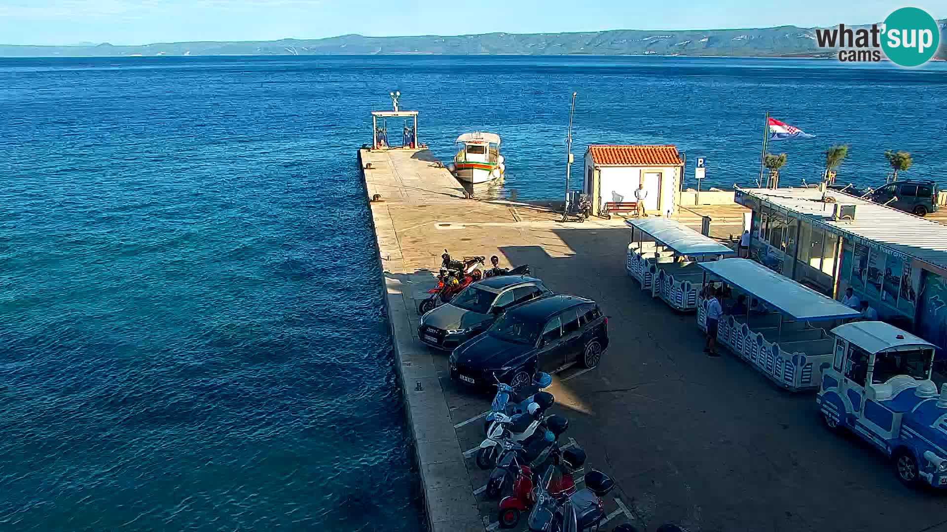 Webcam Bol centre-ville & marina – Vue en direct depuis Bol, île de Brač
