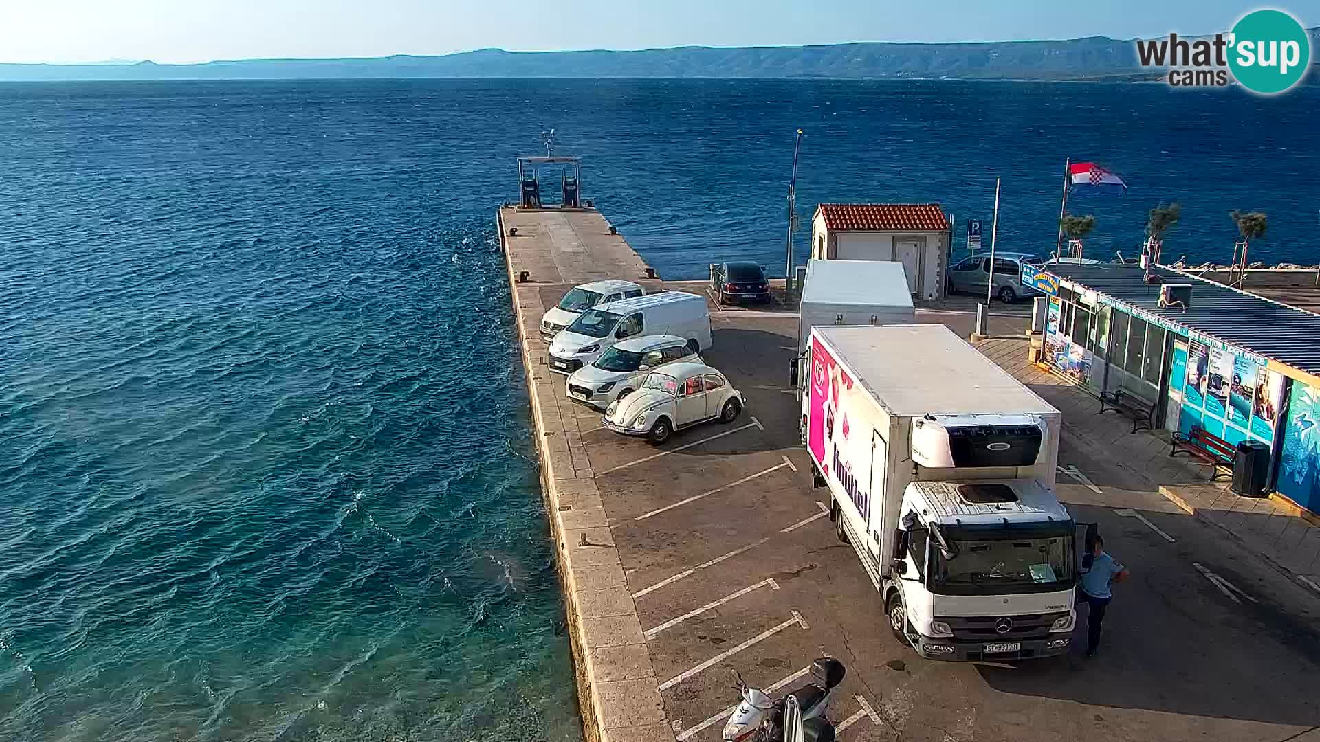 Webcam Bol centre-ville & marina – Vue en direct depuis Bol, île de Brač