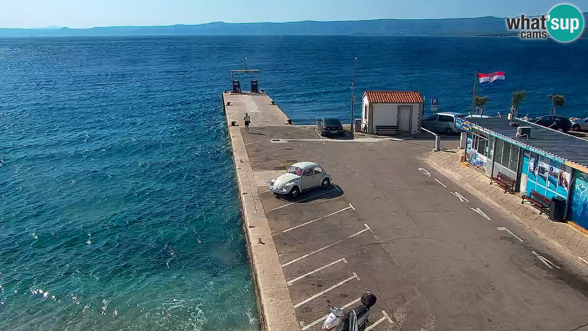 Webcam Bol Centro e Marina – Vista live dal porto di Bol