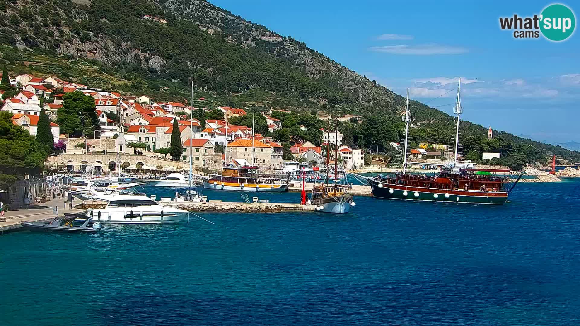 Webcam Bol Town Center & Marina – Live View from Bol, Brač