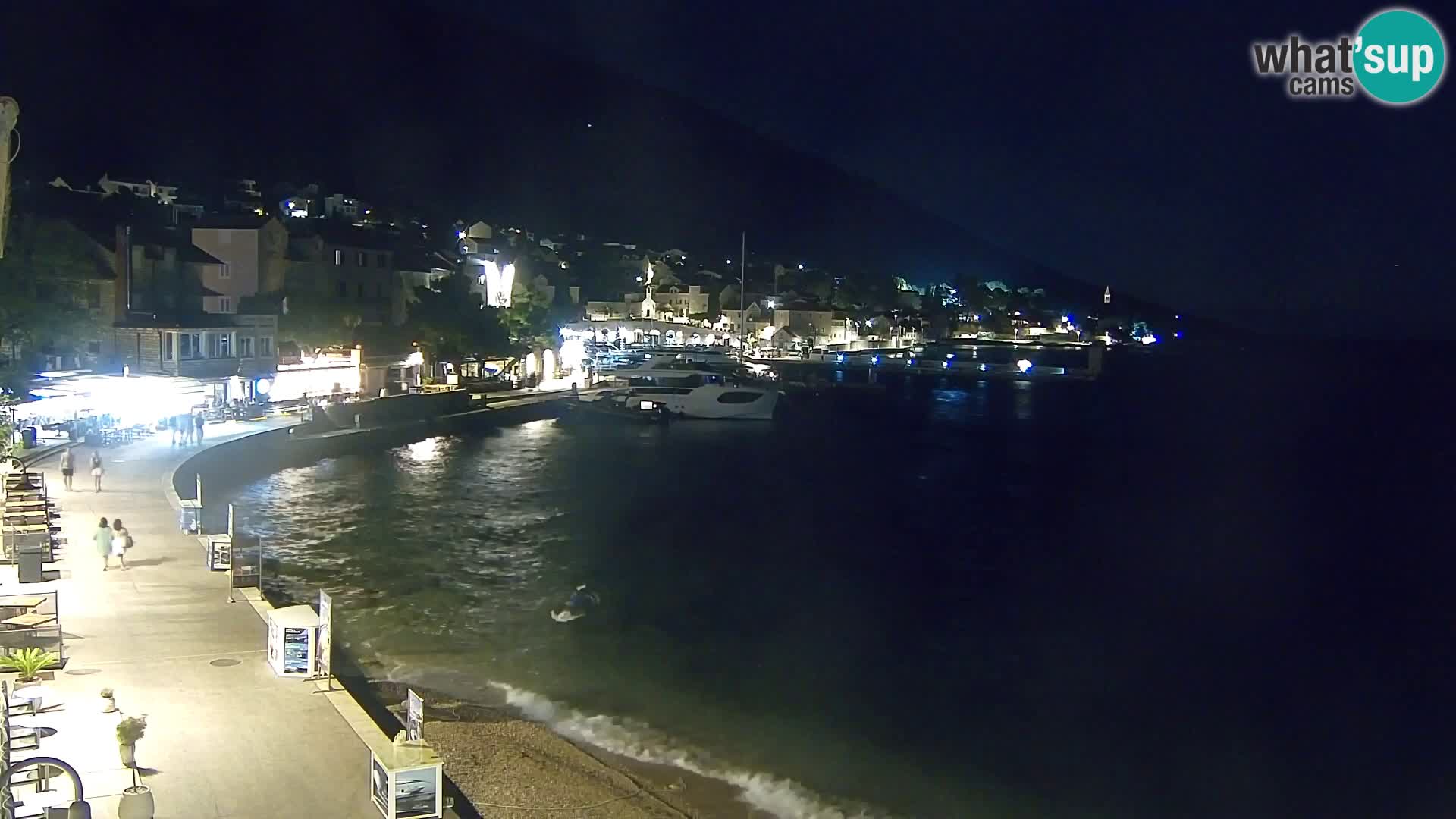Webcam Bol Centro e Marina – Vista live dal porto di Bol