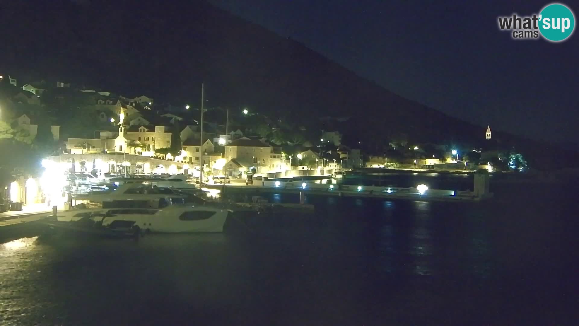 Webcam Bol Centre-Ville & Marina – Vue en direct depuis Bol, île de Brač