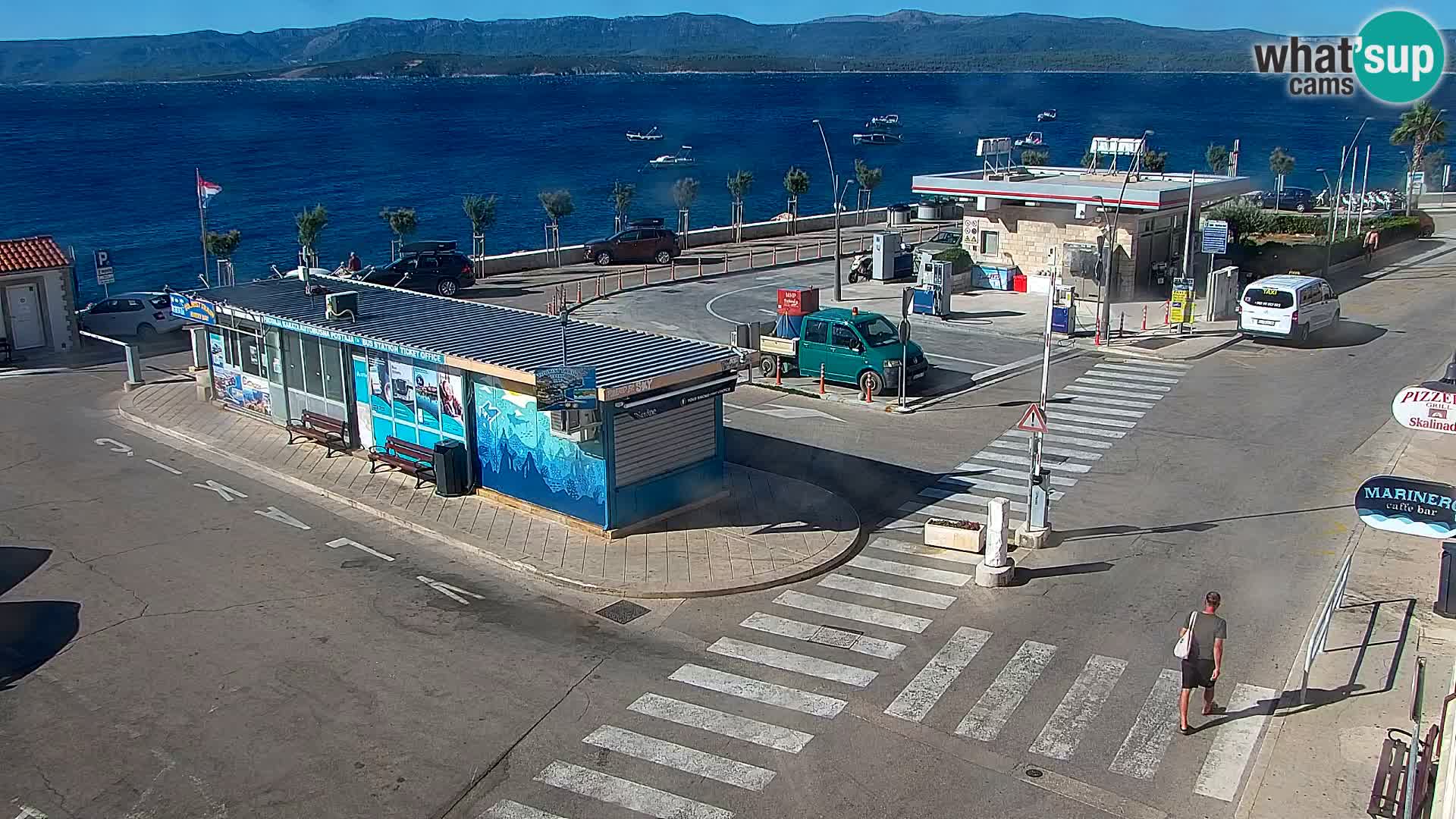 Webcam Bol centre-ville & marina – Vue en direct depuis Bol, île de Brač