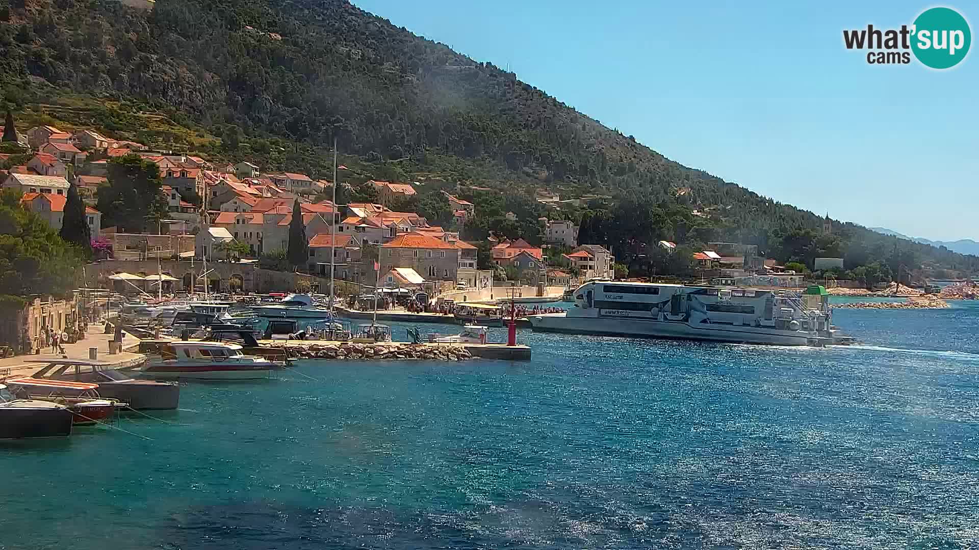 Webcam Bol centre-ville & marina – Vue en direct depuis Bol, île de Brač