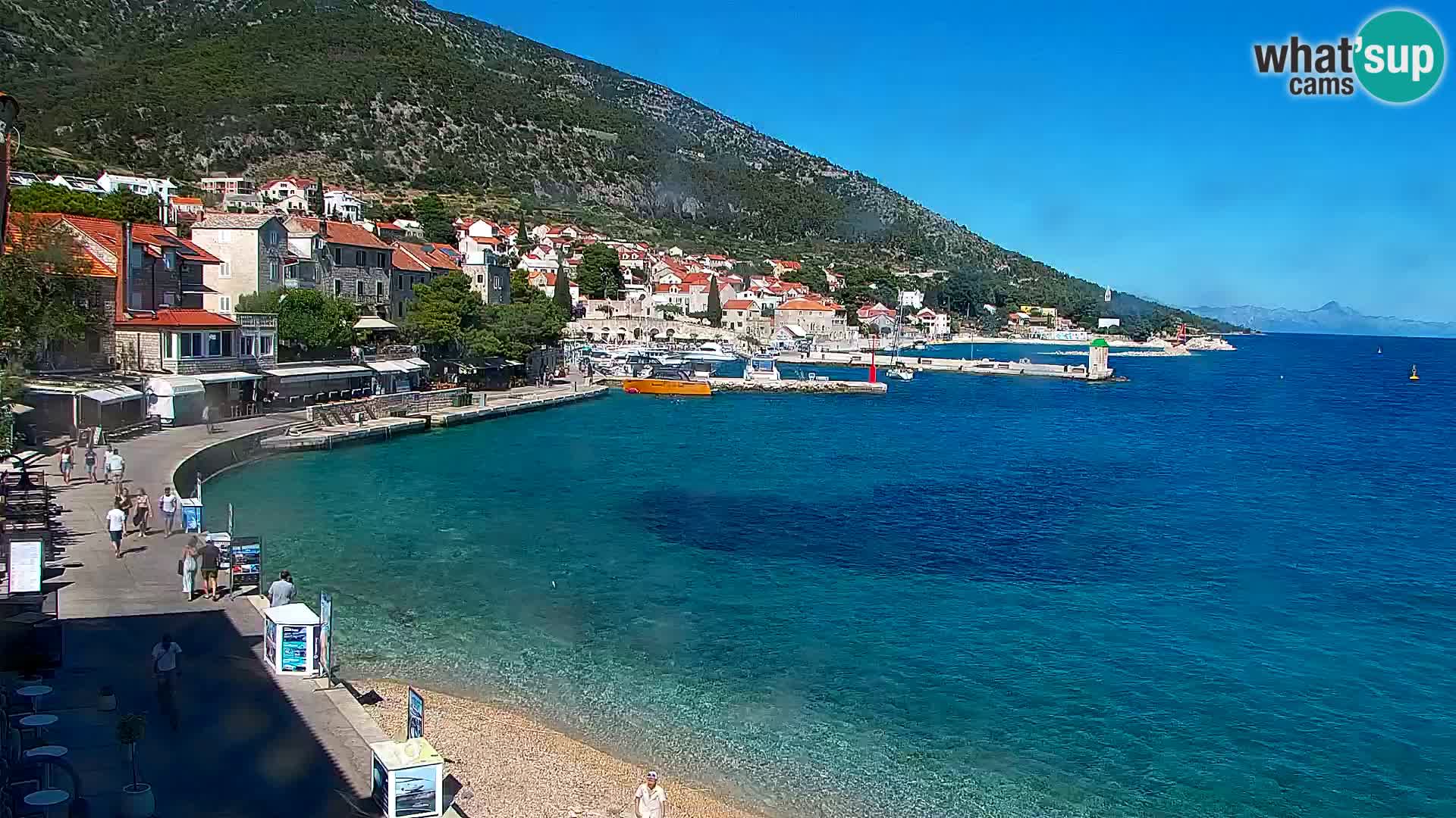 Webcam Bol Hafen & Ortszentrum – Liveblick aus Bol auf der Insel Brač