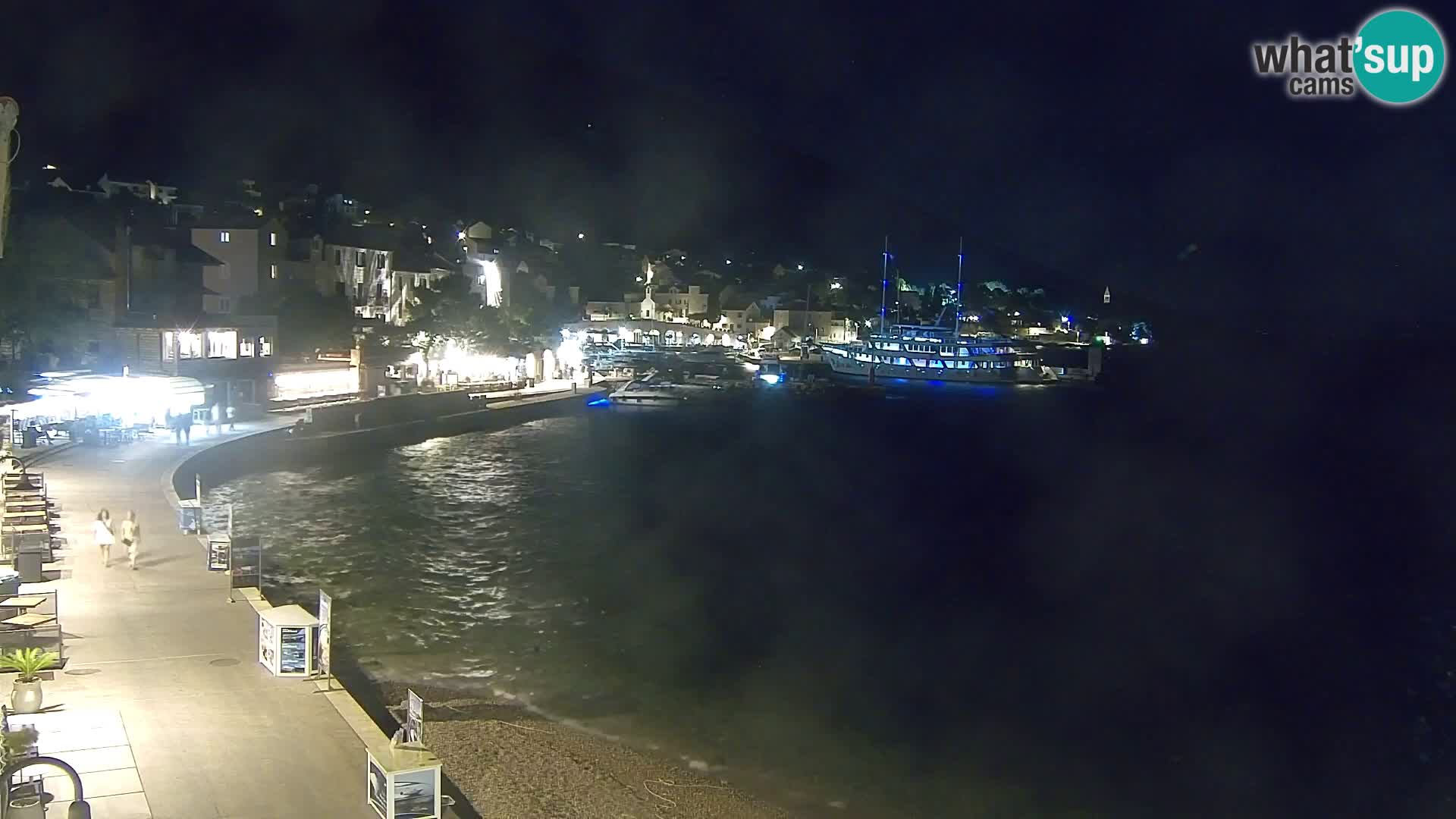 Webcam Bol Centro e Marina – Vista live dal porto di Bol