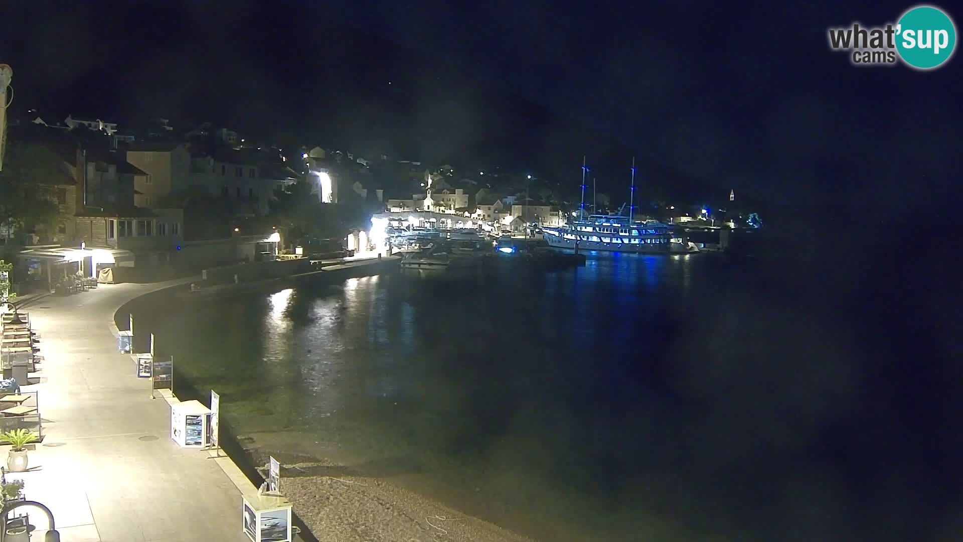 Webcam Bol Centre-Ville & Marina – Vue en direct depuis Bol, île de Brač