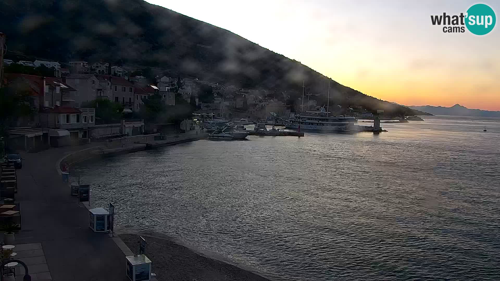 Webcam Bol Centre-Ville & Marina – Vue en direct depuis Bol, île de Brač