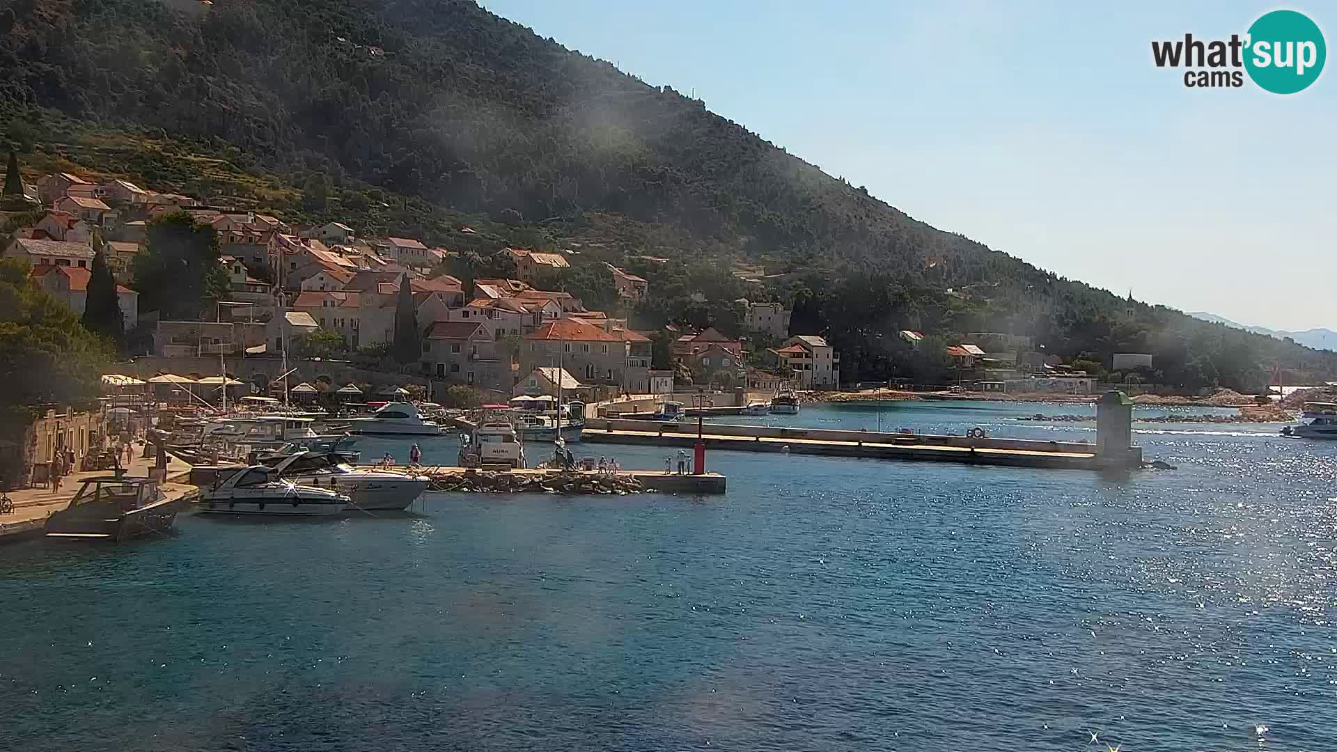 Webcam Bol Centre-Ville & Marina – Vue en direct depuis Bol, île de Brač