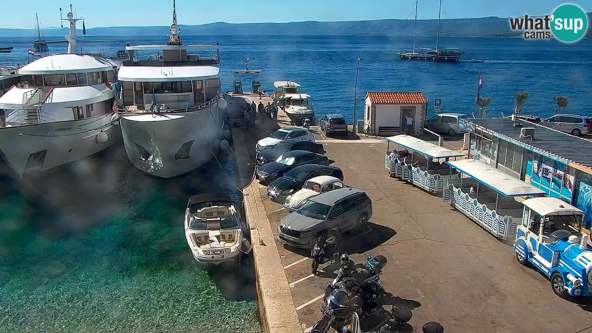 Webcam Bol Centre-Ville & Marina – Vue en direct depuis Bol, île de Brač