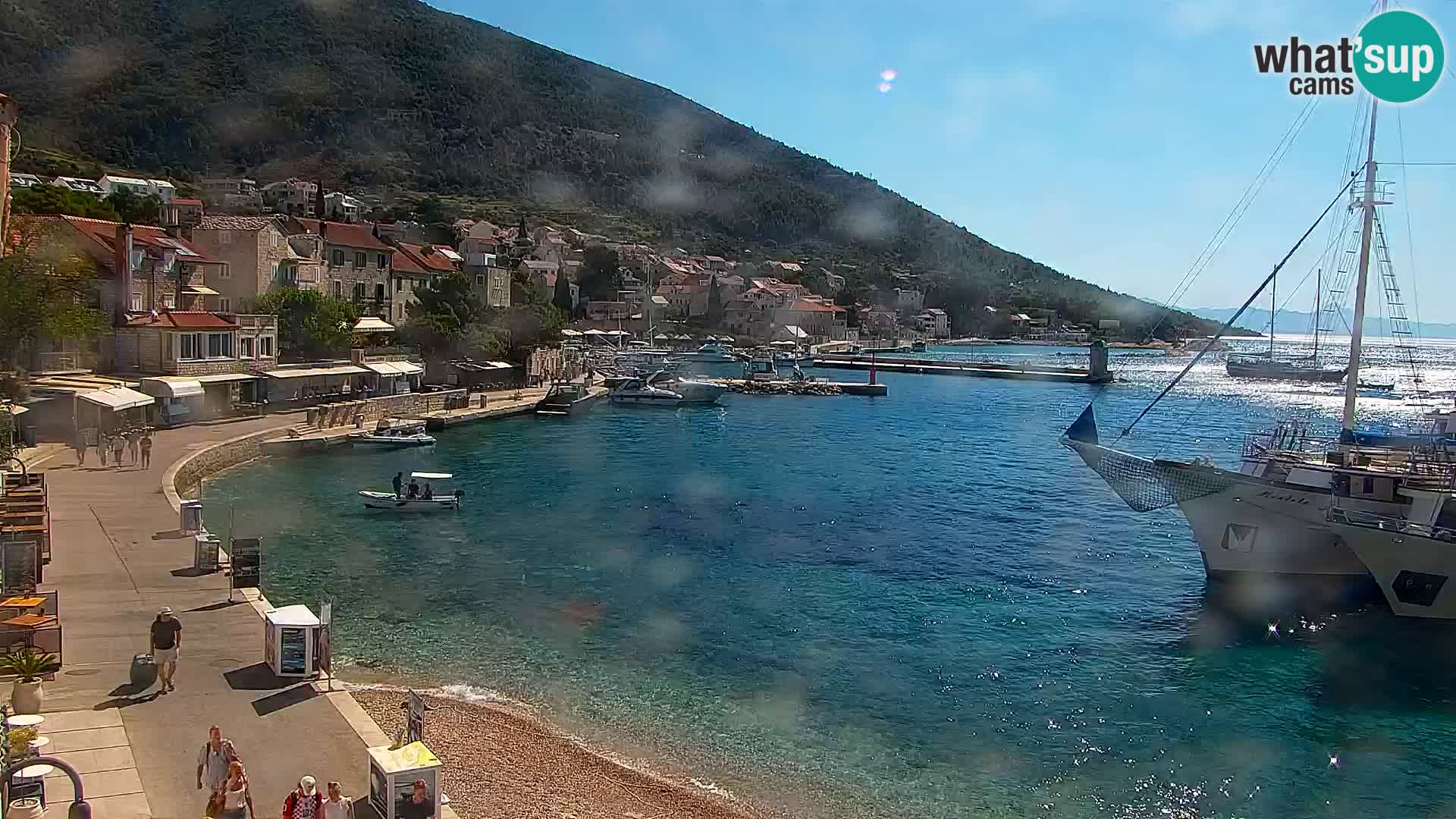 Webcam Bol Centre-Ville & Marina – Vue en direct depuis Bol, île de Brač