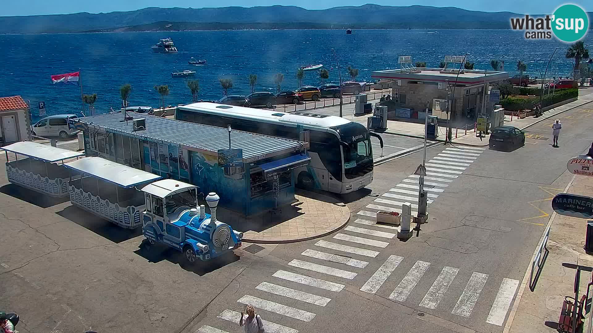 Webcam Bol centre-ville & marina – Vue en direct depuis Bol, île de Brač