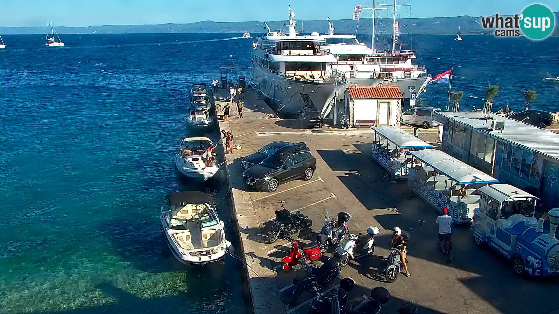 Webcam Bol centre-ville & marina – Vue en direct depuis Bol, île de Brač