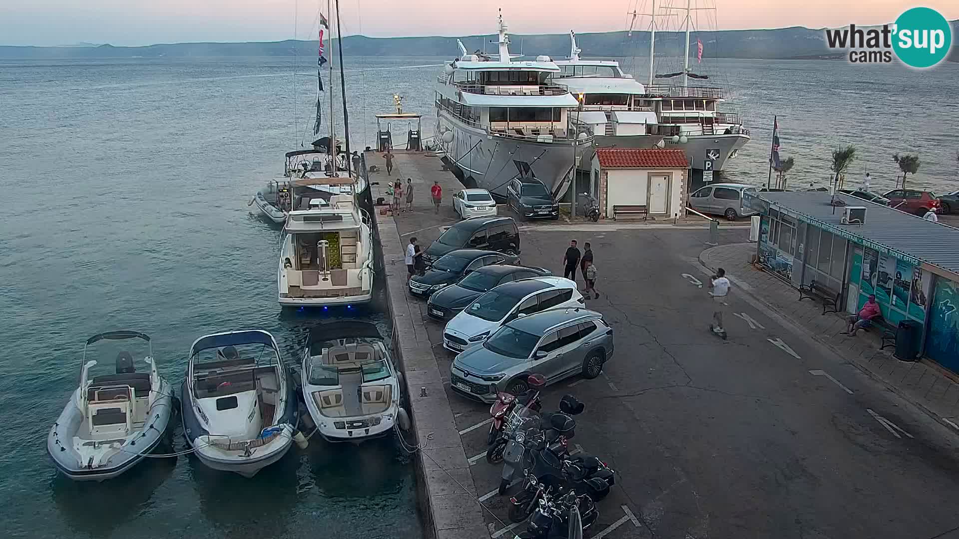Webcam Bol Centre-Ville & Marina – Vue en direct depuis Bol, île de Brač