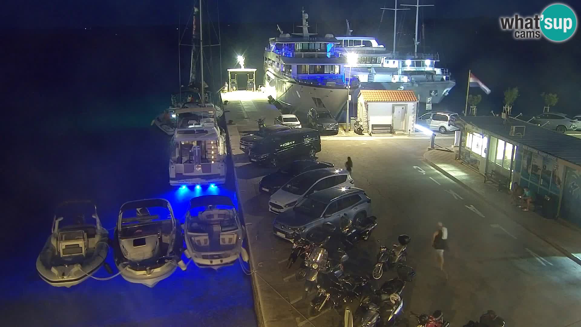 Webcam Bol Centre-Ville & Marina – Vue en direct depuis Bol, île de Brač