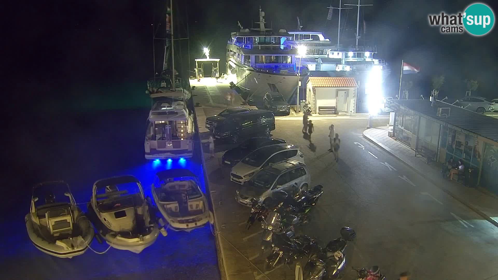 Webcam Bol centre-ville & marina – Vue en direct depuis Bol, île de Brač