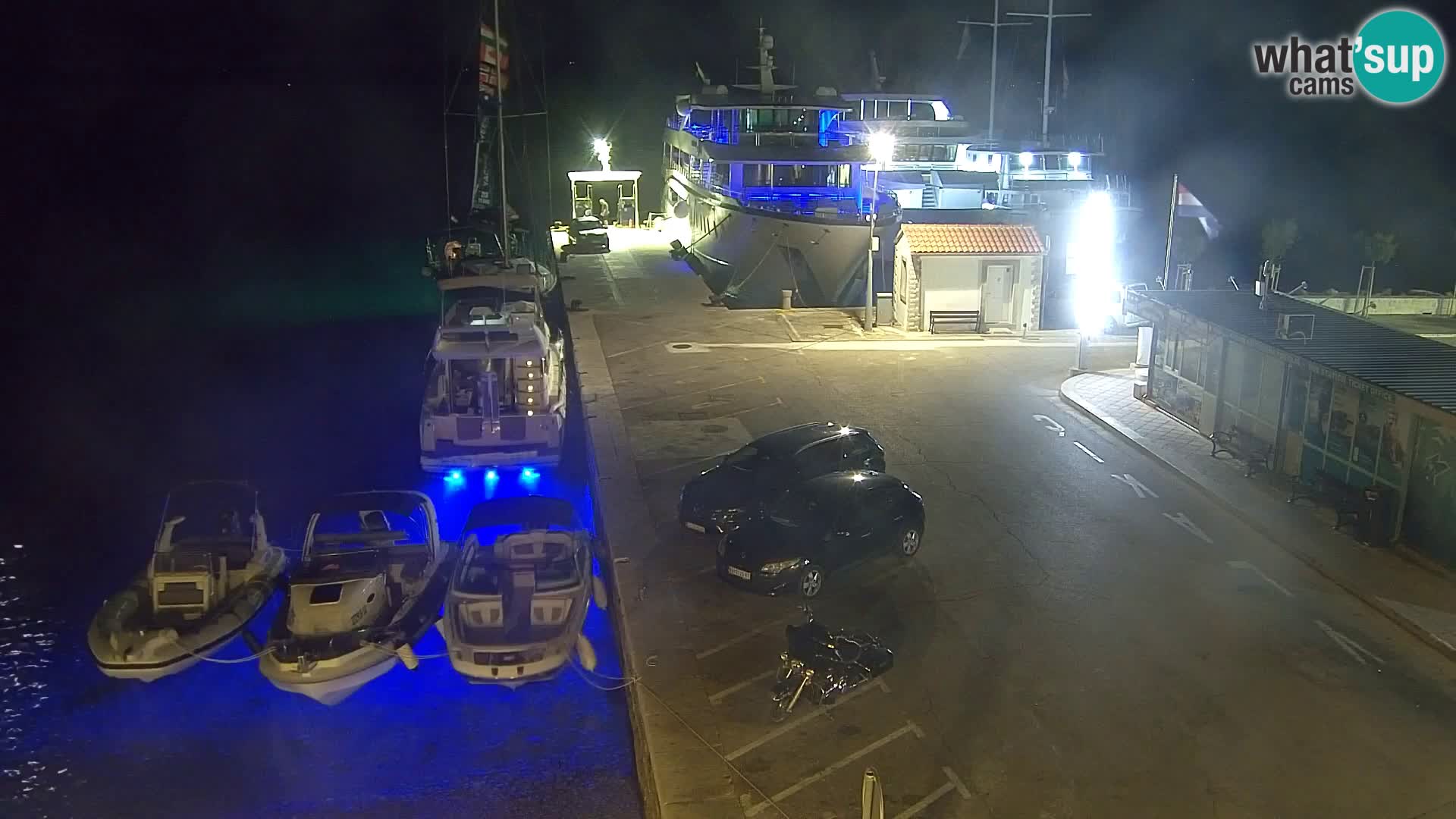 Webcam Bol Centre-Ville & Marina – Vue en direct depuis Bol, île de Brač