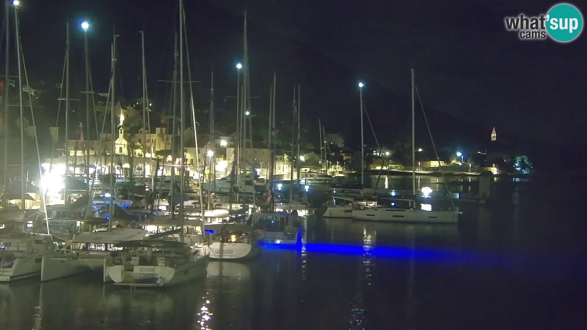 Webcam Bol Centre-Ville & Marina – Vue en direct depuis Bol, île de Brač