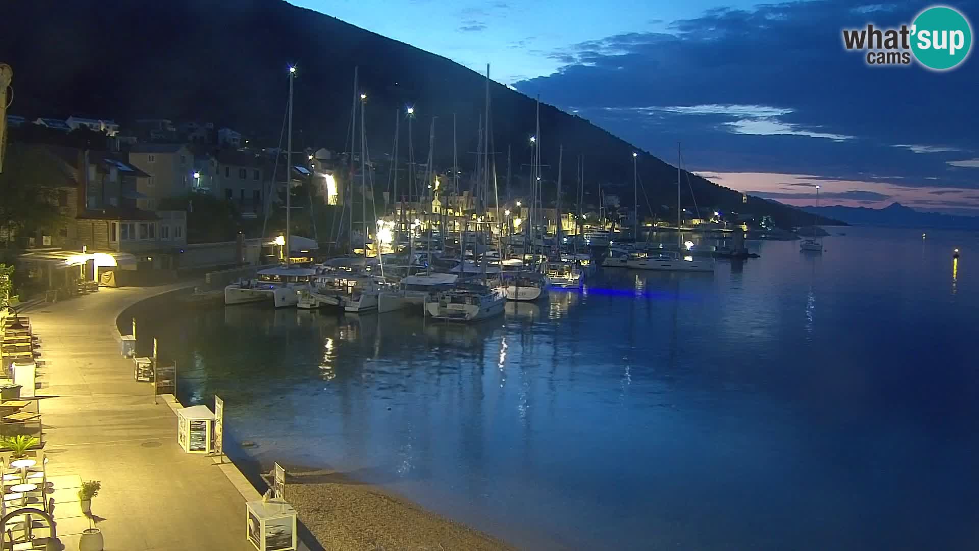 Webcam Bol Hafen & Ortszentrum – Liveblick aus Bol auf der Insel Brač