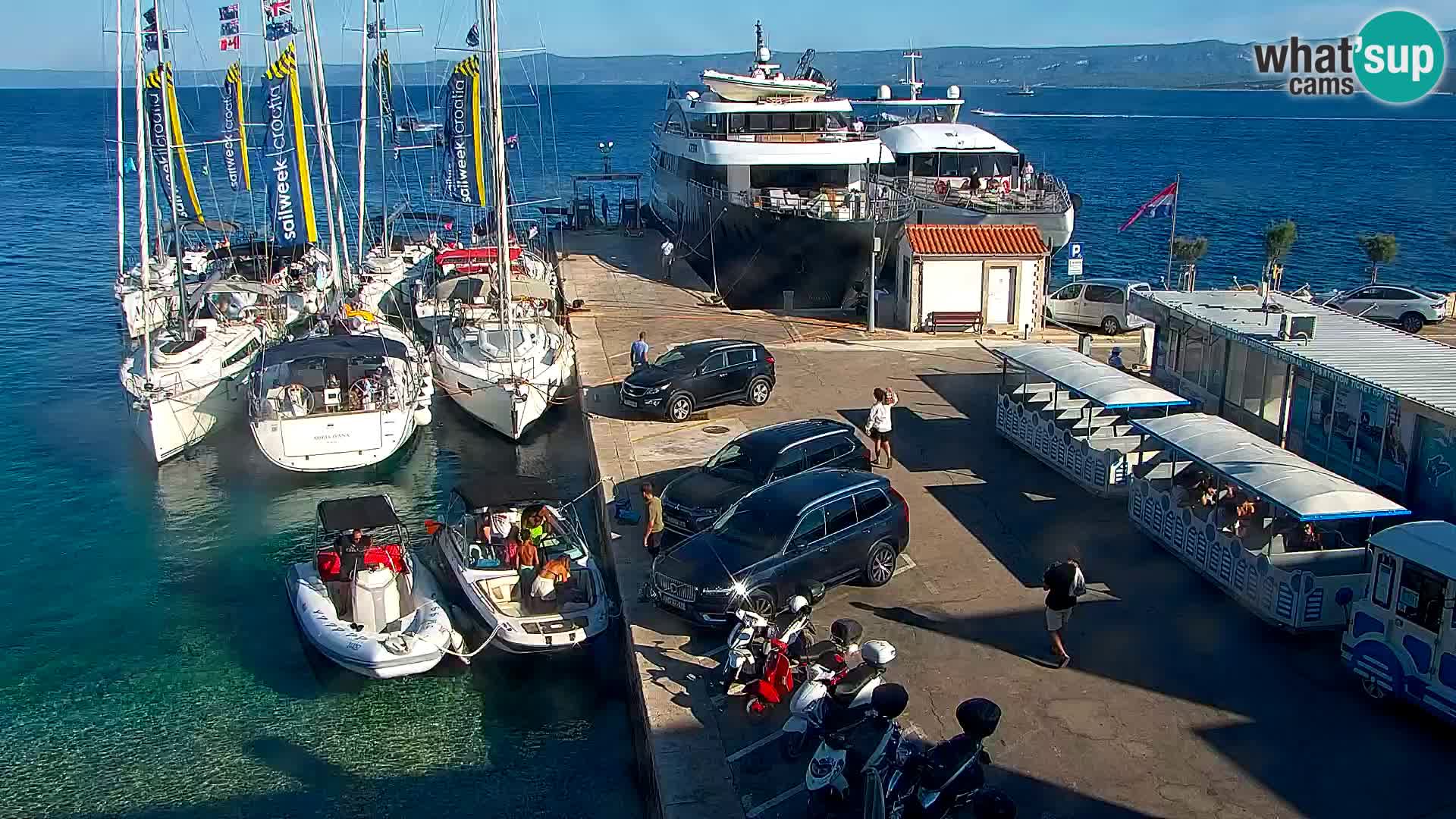 Webcam Bol Centre-Ville & Marina – Vue en direct depuis Bol, île de Brač