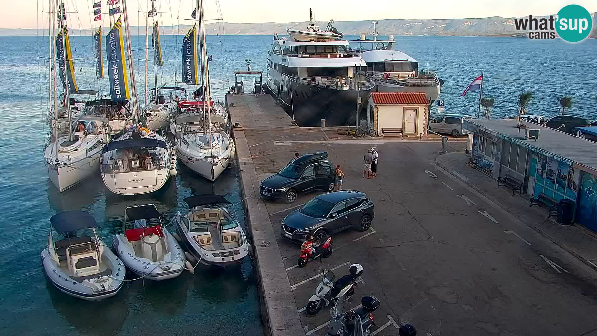 Webcam Bol Centre-Ville & Marina – Vue en direct depuis Bol, île de Brač