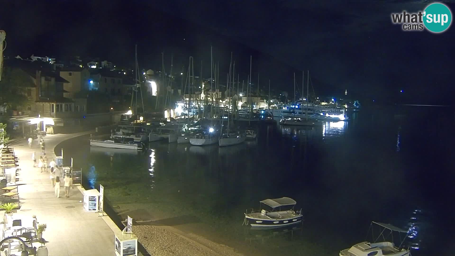 Spletna kamera Bol – Center mesta in marina v živo