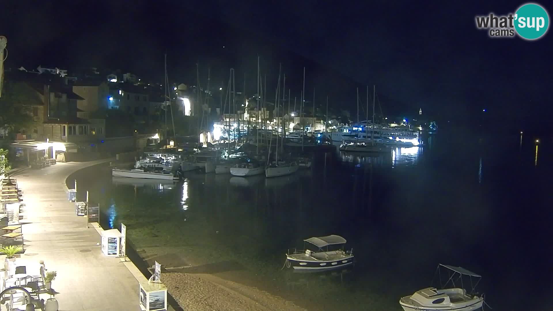 Webcam Bol centre-ville & marina – Vue en direct depuis Bol, île de Brač