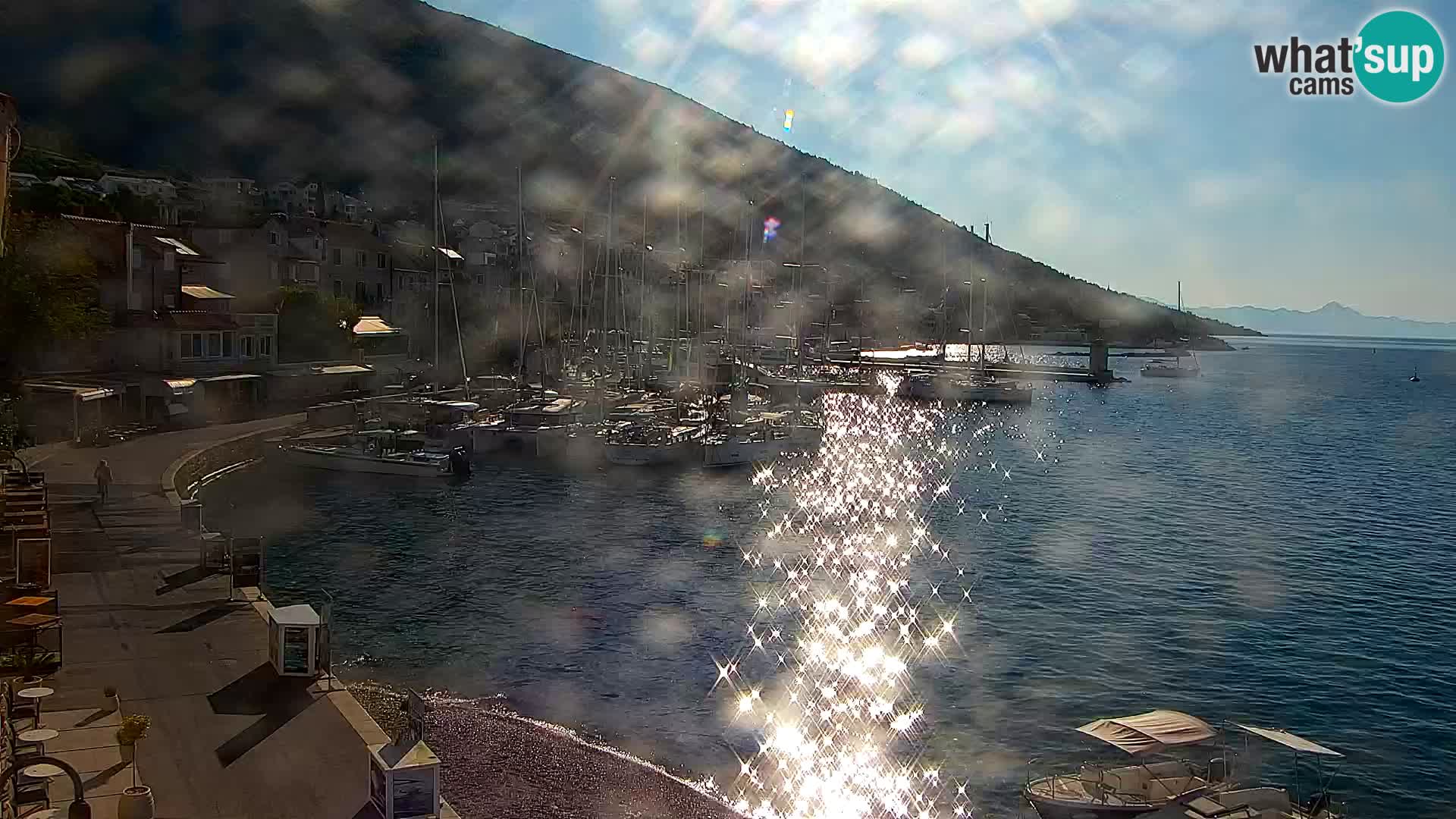 Webcam Bol Hafen & Ortszentrum – Liveblick aus Bol auf der Insel Brač