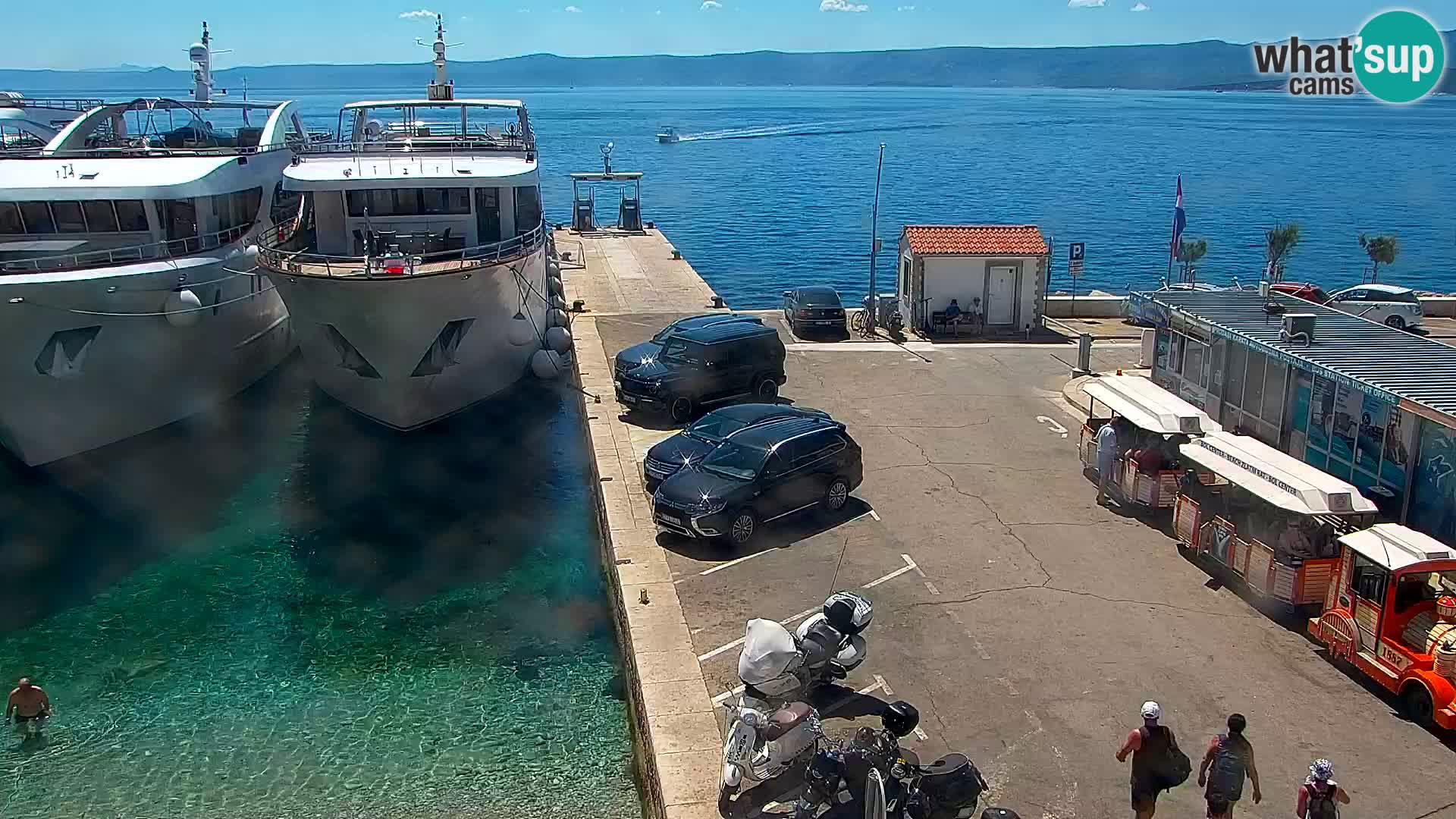 Webcam Bol Centre-Ville & Marina – Vue en direct depuis Bol, île de Brač
