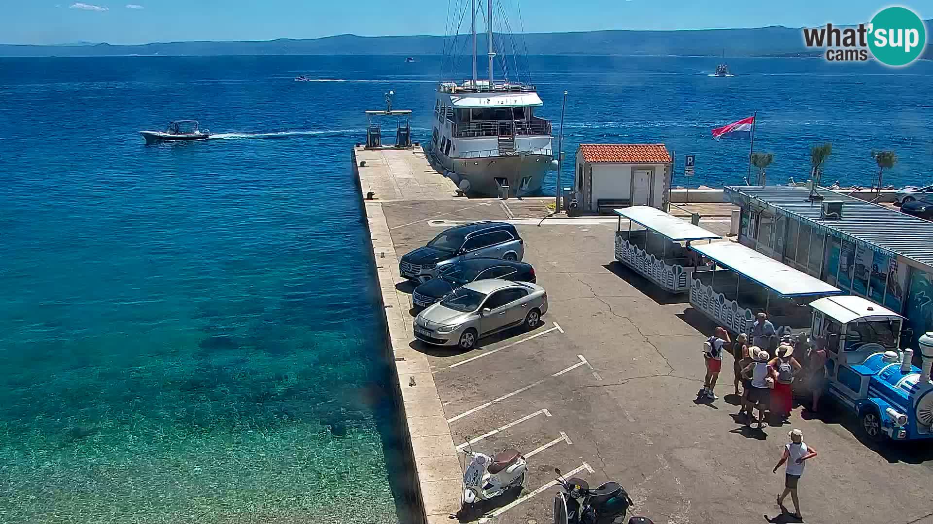 Webcam Bol centre-ville & marina – Vue en direct depuis Bol, île de Brač
