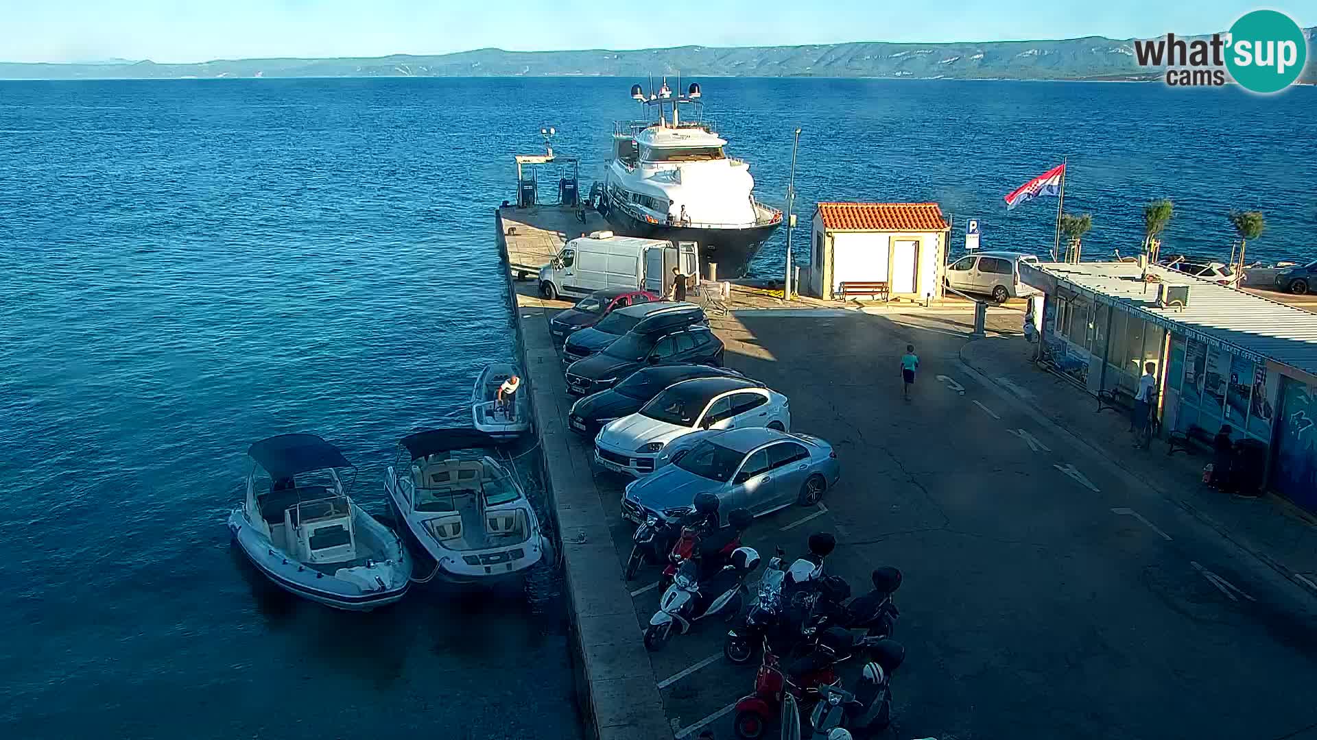 Webcam Bol Hafen & Ortszentrum – Liveblick aus Bol auf der Insel Brač